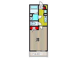 リブリ・シャン.ハイツ与野本町 1Kの間取図画像