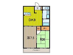 3・SEPIA.2 2DKの間取図画像