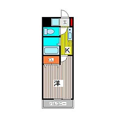 Comfort東浦和 1Kの間取図画像