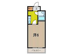 持田レジデンス 1Kの間取図画像