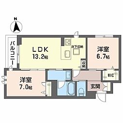 間取図画像 2LDK