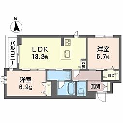 間取図画像 2LDK