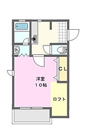 ヤングプラザMA ワンルームの間取図画像