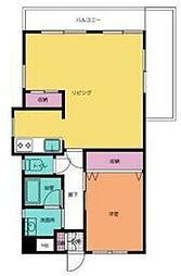 ヴェルメゾン浜松 1LDKの間取図画像