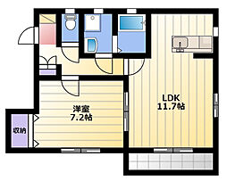 Casaステラ 1LDKの間取図画像