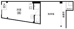 RENTA和地山 1Kの間取図画像