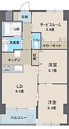 アルコリバーサイド 3LDKの間取図画像