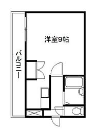 Avenue布橋 ワンルームの間取図画像