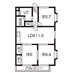物件の間取り