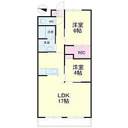 ヴィラ・ローラン 2LDKの間取図画像