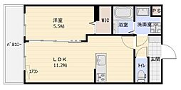 プリンス楊子 1LDKの間取図画像