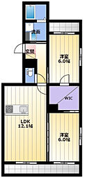 インテグラC 2LDKの間取図画像