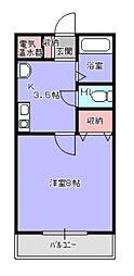 YTMマンション 1Kの間取図画像