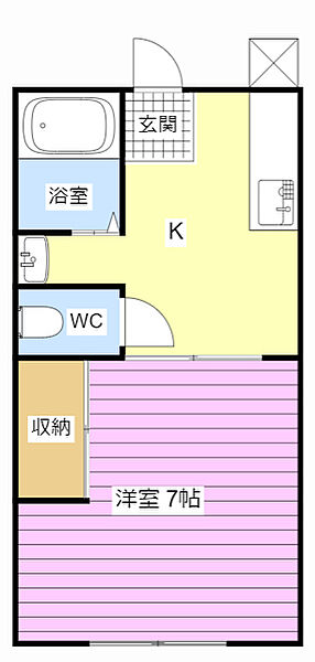 和合ハイツ 102｜静岡県浜松市中央区和合北２丁目(賃貸アパート1K・1階・21.72㎡)の写真 その2