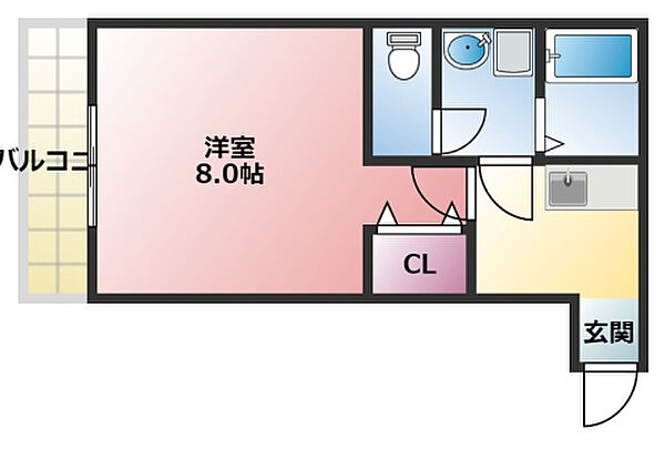 クレフラスト遠州曳馬駅 205｜静岡県浜松市中央区曳馬６丁目(賃貸アパート1K・2階・24.99㎡)の写真 その2