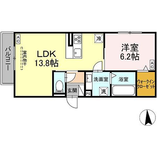 仮）D-room上浅田2丁目 201｜静岡県浜松市中央区上浅田２丁目(賃貸アパート1LDK・2階・46.27㎡)の写真 その1