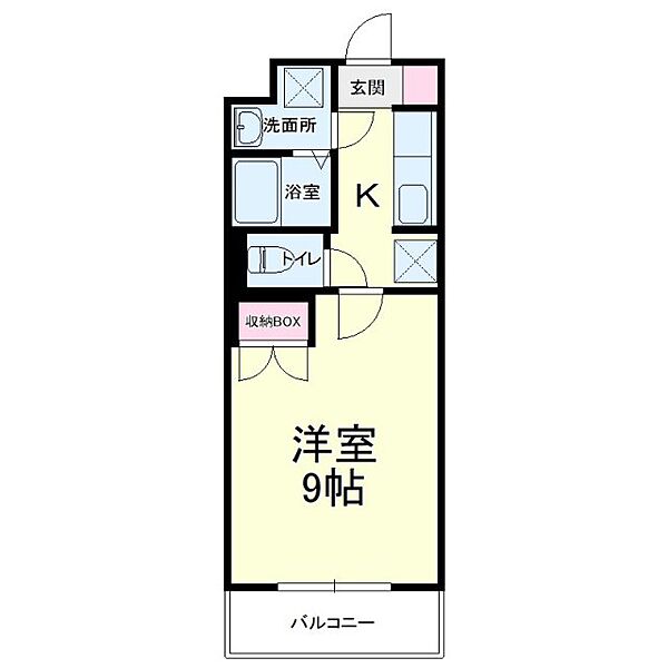 プロムナードI 203｜静岡県浜松市中央区細島町(賃貸マンション1K・2階・25.92㎡)の写真 その2