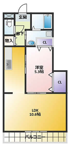 サンポエム 305｜静岡県浜松市中央区早出町(賃貸マンション1LDK・3階・49.06㎡)の写真 その2