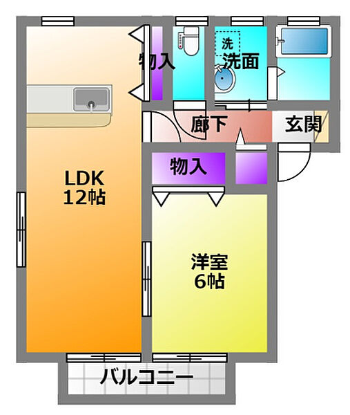 グランディアコートII B 101｜静岡県浜松市中央区半田山５丁目(賃貸アパート1LDK・1階・44.78㎡)の写真 その2