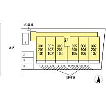 グランツタウン 107 ｜ 静岡県浜松市中央区佐藤２丁目（賃貸アパート1LDK・1階・41.95㎡） その3