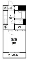 YKバンブーII 203 ｜ 静岡県浜松市中央区上新屋町（賃貸マンション1K・2階・25.92㎡） その2