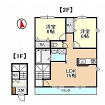 ベルメゾン 202 ｜ 静岡県浜松市中央区高塚町（賃貸アパート2LDK・2階・69.73㎡） その2