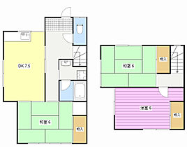 テラスハウス本間 5 ｜ 静岡県浜松市中央区十軒町（賃貸テラスハウス3DK・1階・58.32㎡） その2