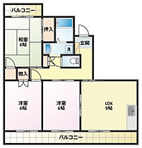 メゾンシュク 103 ｜ 静岡県浜松市中央区向宿２丁目（賃貸マンション3LDK・1階・65.84㎡） その2