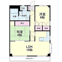 グレース蜆塚 201 ｜ 静岡県浜松市中央区蜆塚２丁目（賃貸マンション2LDK・2階・65.70㎡） その2