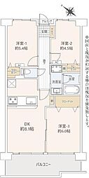間取図画像 3DK