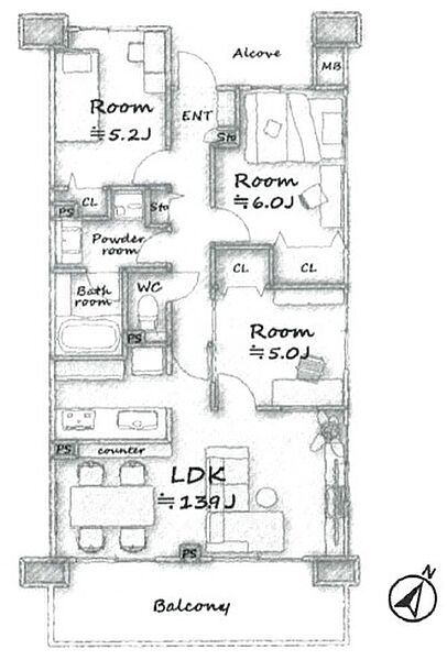 間取りを拡大表示