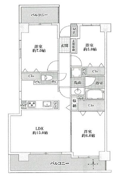 間取りを拡大表示