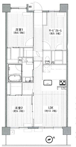 間取りを拡大表示