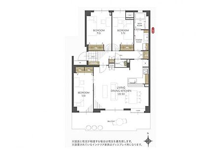 3LDK 間取り