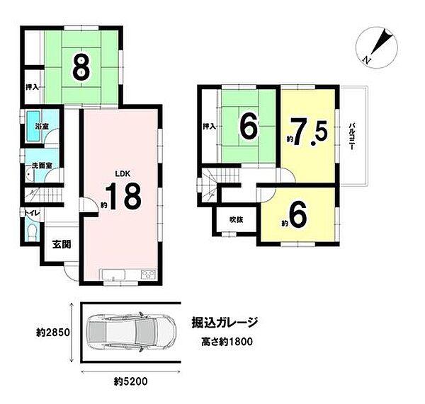 間取りを拡大表示
