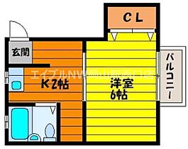 フィレンツェ2  ｜ 岡山県岡山市北区宿本町（賃貸マンション1K・2階・22.50㎡） その2