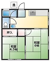 ルースメゾン  ｜ 岡山県岡山市北区牟佐（賃貸アパート2K・2階・30.42㎡） その2