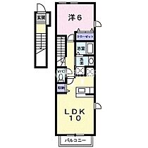 エクセレント三野  ｜ 岡山県岡山市北区三野3丁目（賃貸アパート1LDK・2階・42.37㎡） その2