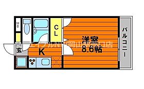 ハイツ八之坪  ｜ 岡山県岡山市北区津島本町（賃貸アパート1K・1階・25.20㎡） その2