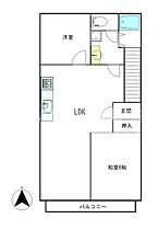 伊島フラッツ  ｜ 岡山県岡山市北区伊島町1丁目（賃貸マンション2LDK・2階・54.00㎡） その2