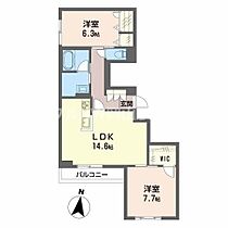 Aries伊福町  ｜ 岡山県岡山市北区伊福町2丁目（賃貸マンション2LDK・3階・69.38㎡） その2