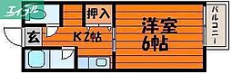 コーポ下伊福2 1階/-