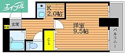 TGハイツ 1Kの間取図画像