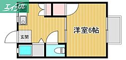 コーポAK 1Kの間取図画像