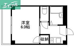 メゾンオアシス 1Kの間取図画像