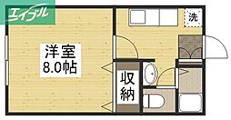 ビーラインN-B 1Kの間取図画像
