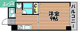 エクセル津島 1Kの間取図画像