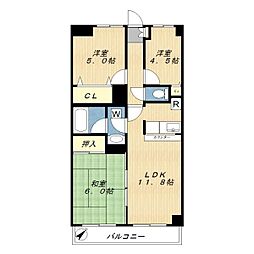 リベール相模が丘 3LDKの間取図画像