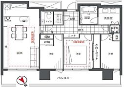 間取図画像 3LDK
