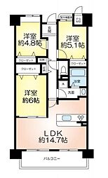 間取図画像 3LDK
